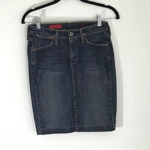 AG The Precise Denim Skirt Size 25